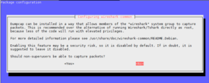 Qt Screen for configuring wireshark