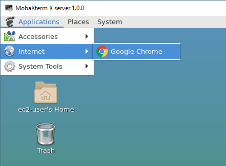 Chrome on EC2 Instance Desktop